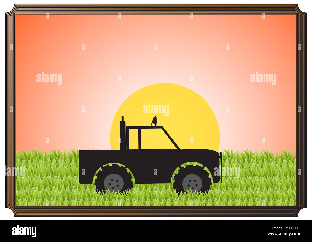4x4 truck silhouette hi-res stock photography and images - Alamy