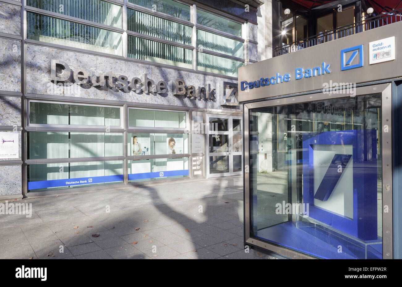 Deutsche Bank on Kurfuerstendamm, Berlin, Germany Stock Photo
