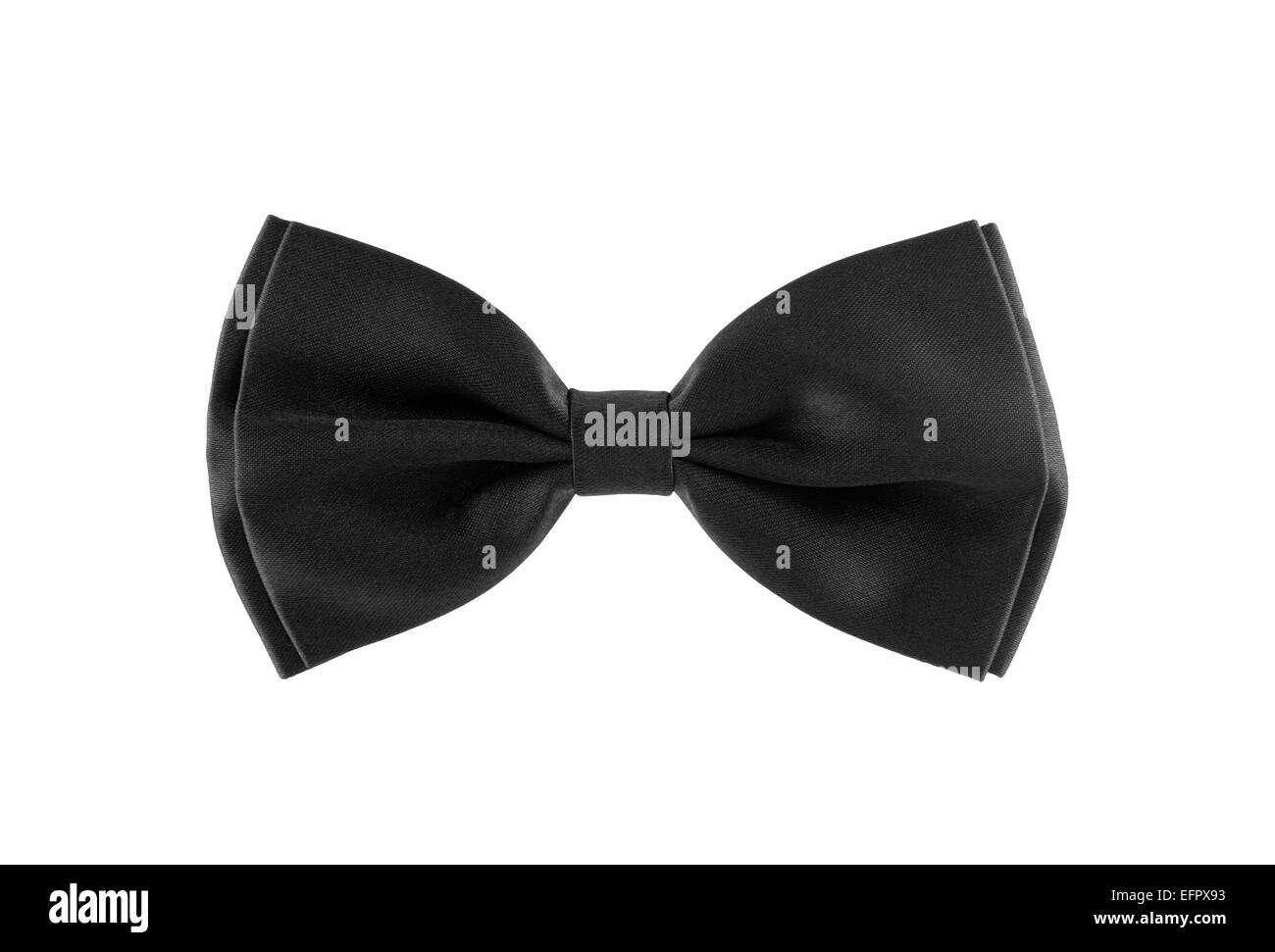 Black bow tie isolated on white background with clipping path Stock