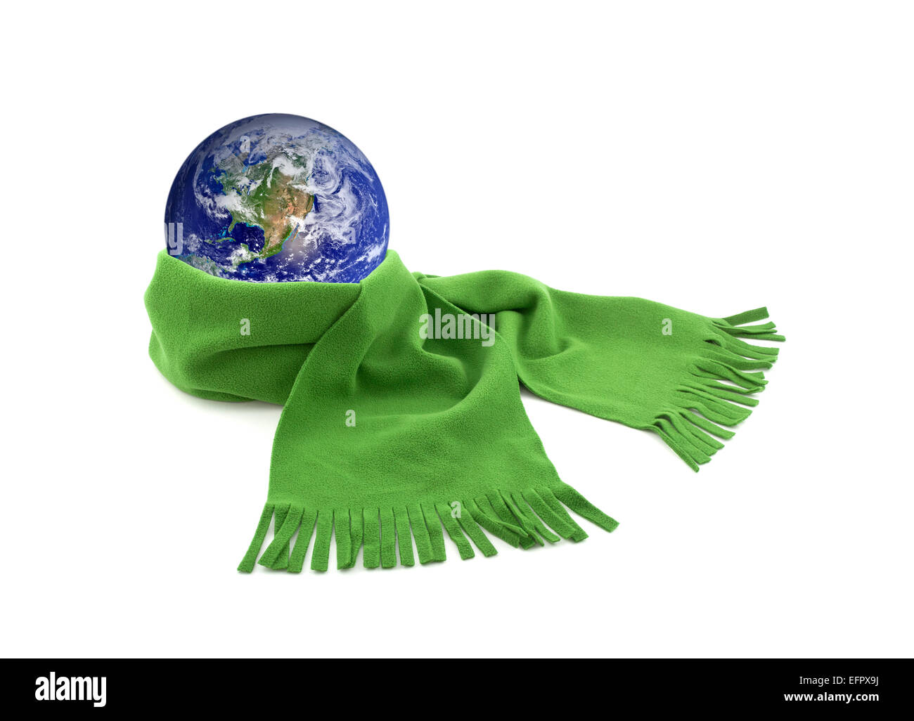 Protect the Earth. Earth image provided by Nasa. Stock Photo