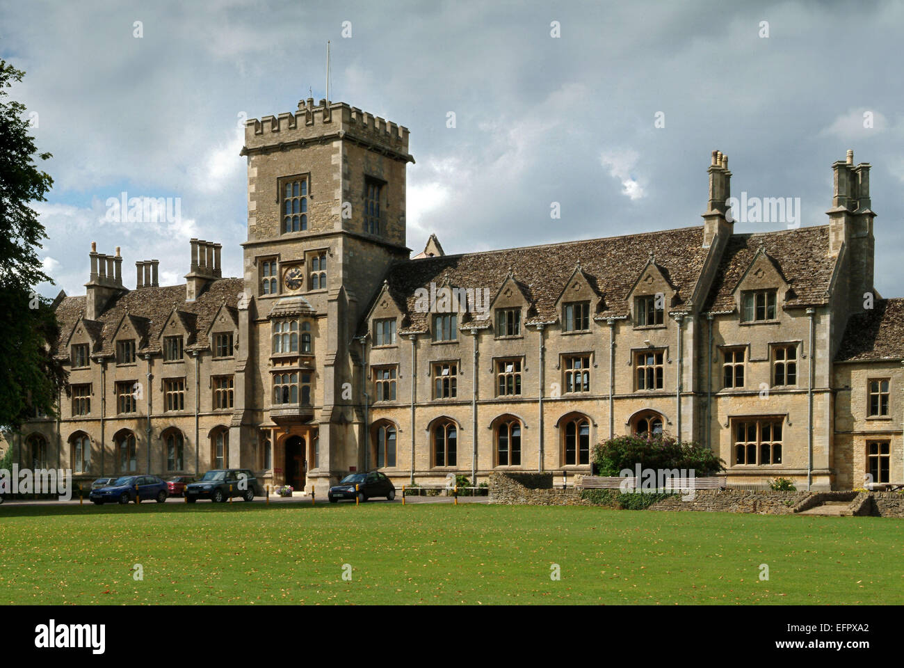 Royal Agricultural University (RAU),formerly the Royal Agricultiral College (RAC),Cirencester,Gloucestershire,UK.farming rural Stock Photo