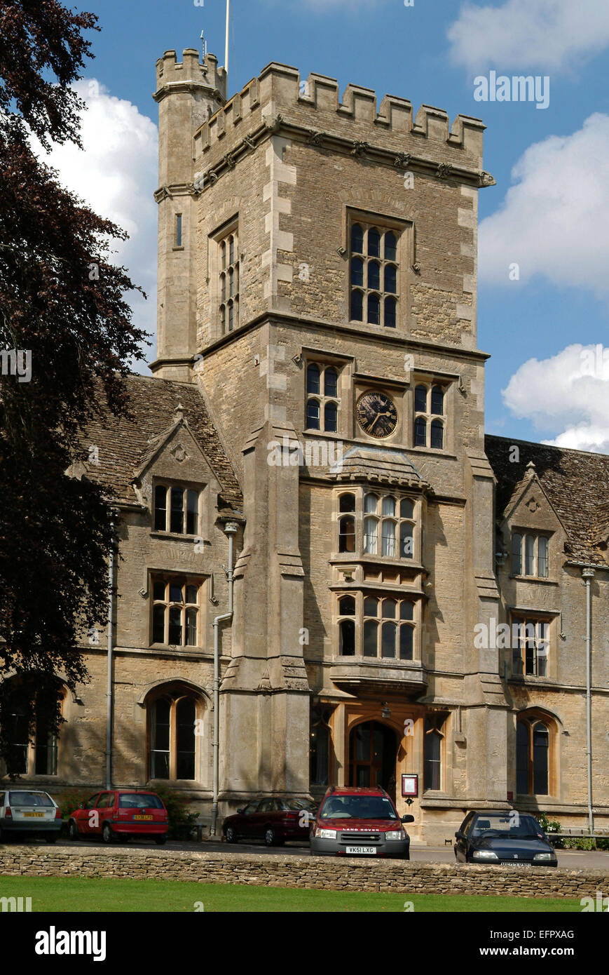 Royal Agricultural University (RAU),formerly the Royal Agricultiral College (RAC),Cirencester,Gloucestershire,UK.farming rural Stock Photo