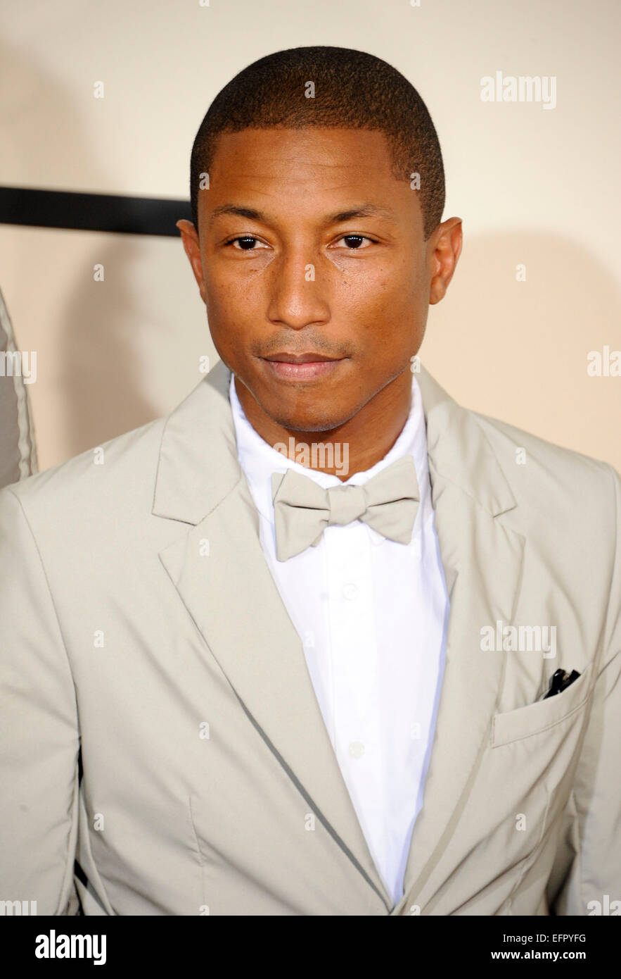 Los Angeles, USA. 08th Feb, 2015. Pharrell Williams  57.Annual Grammy Awards 2015   08/02/2015. Credit:  dpa picture alliance/Alamy Live News Stock Photo