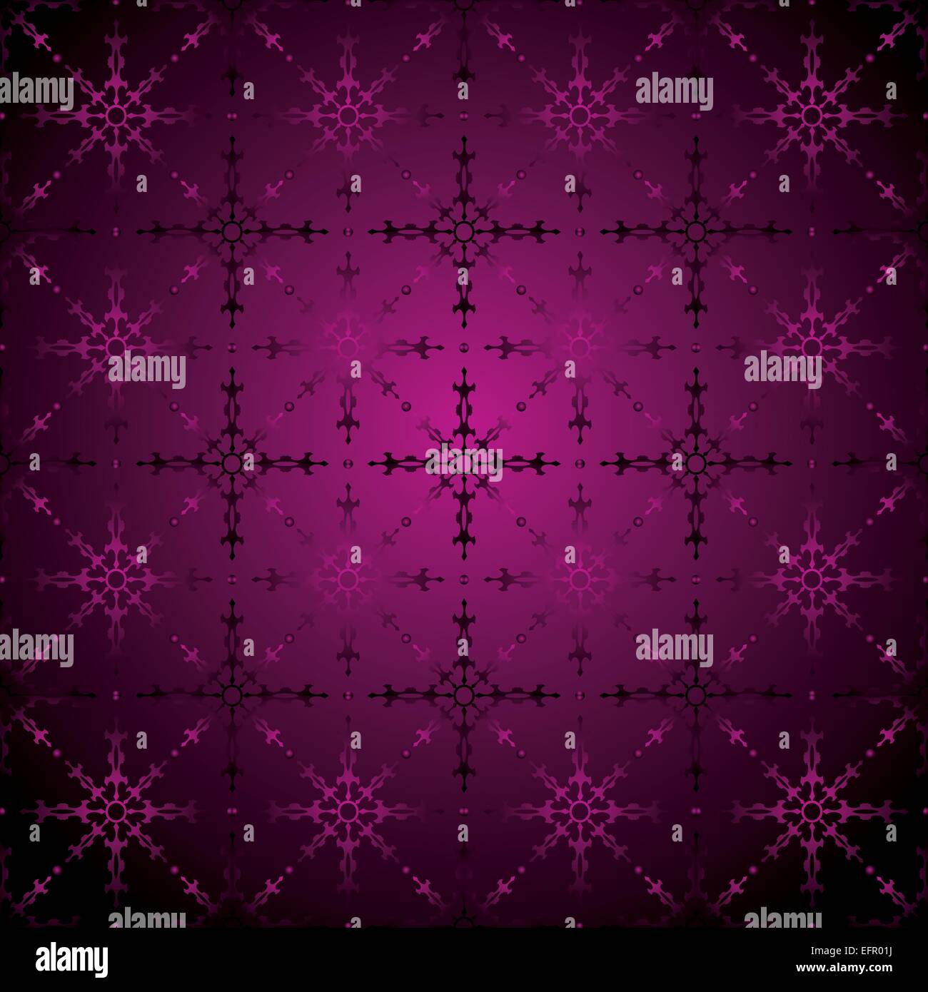 seamless pattern with stylized snowflakes, vector illustration Stock ...