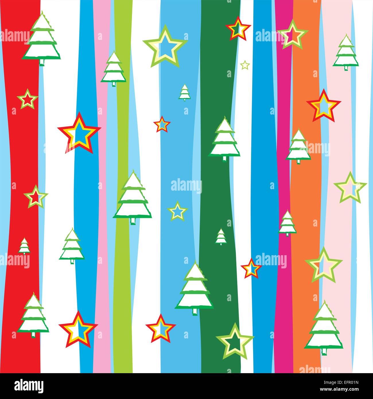Seamless Christmas wallpaper background vector illustration Stock