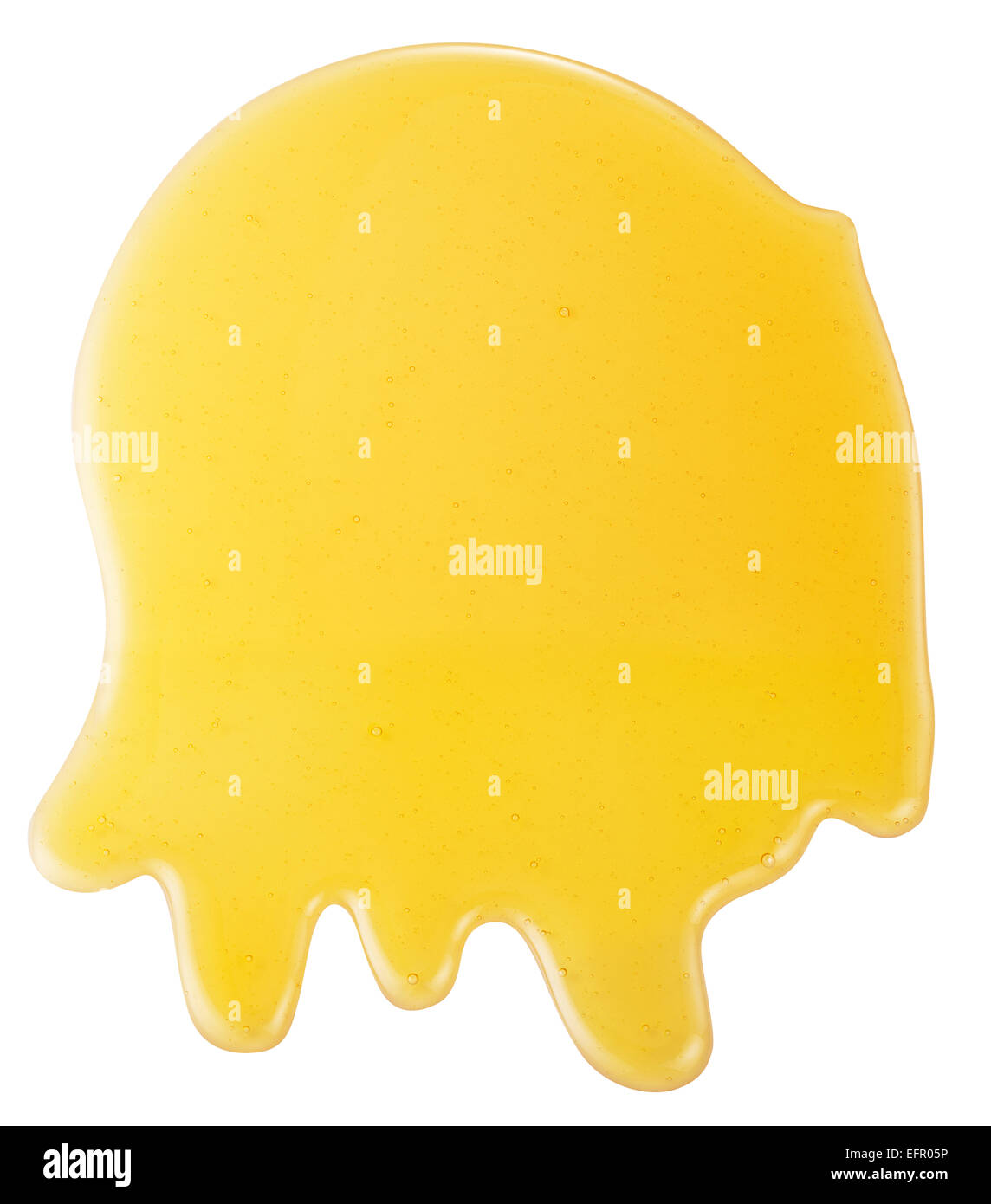 Honey stain isolated on a white background. Clipping paths. Stock Photo