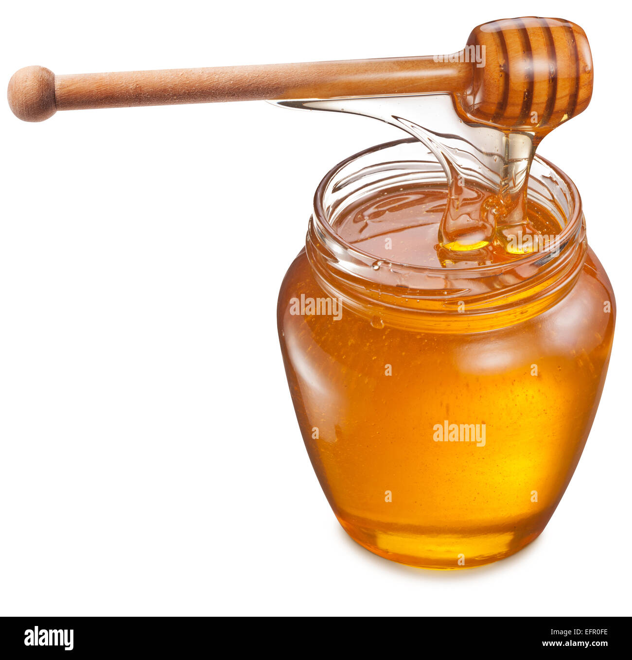 Jar of honey with dipper hires stock photography and images Alamy