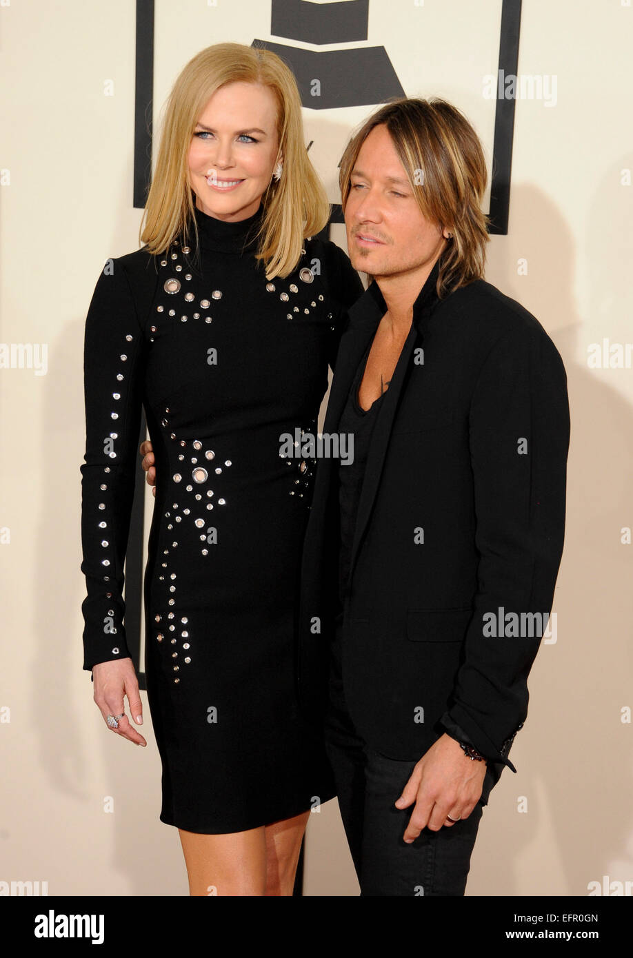 Los Angeles, USA. 08th Feb, 2015. Keith Urban & wife Nicole Kidman 57