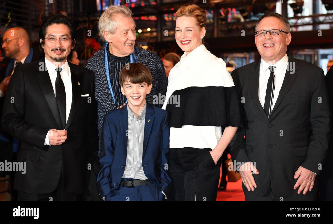 Milo Linney Japanese actor Hiroyuki Sanada (l-r), British actor Ian McKellen , Milo ...