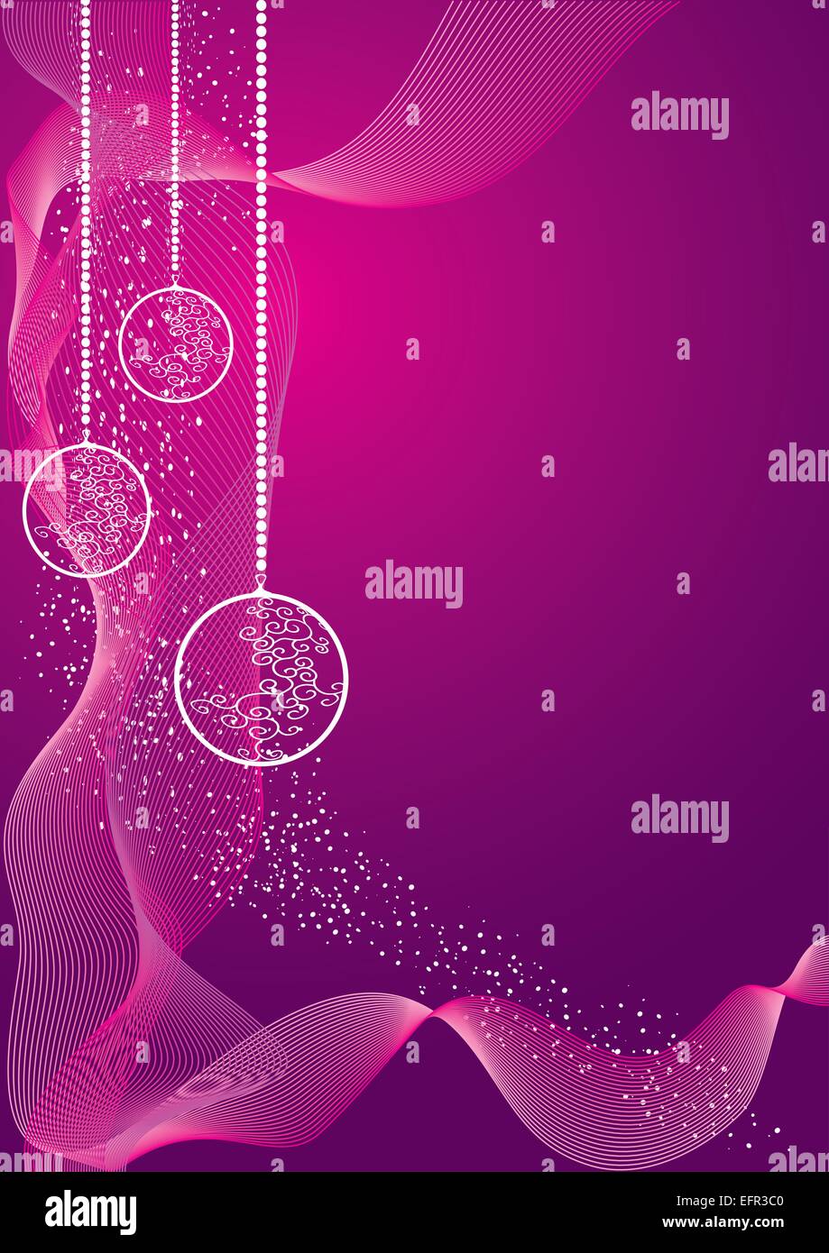 elegant Christmas background decoration, vector illustration Stock