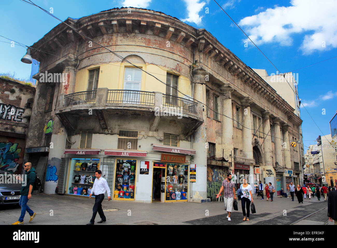 Street in old town, Istanbul, Turkey Stock Photo