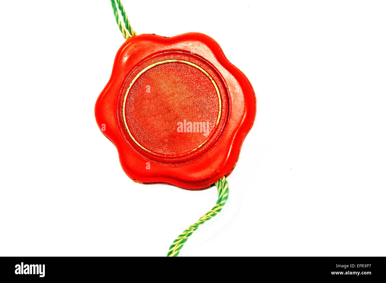 Red wax seal isolated on white Stock Photo Alamy