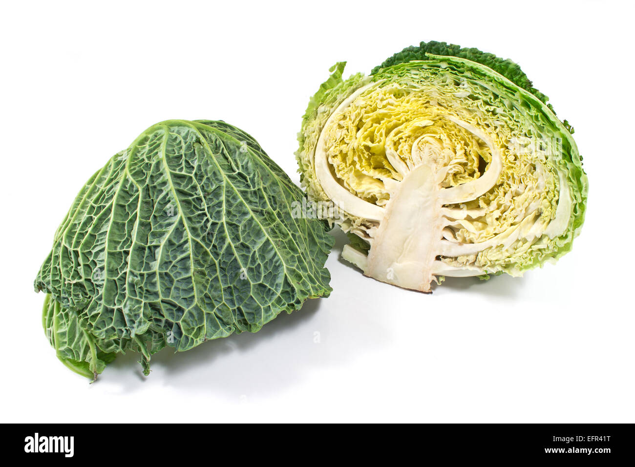 Kale vegetable isolated on white Stock Photo