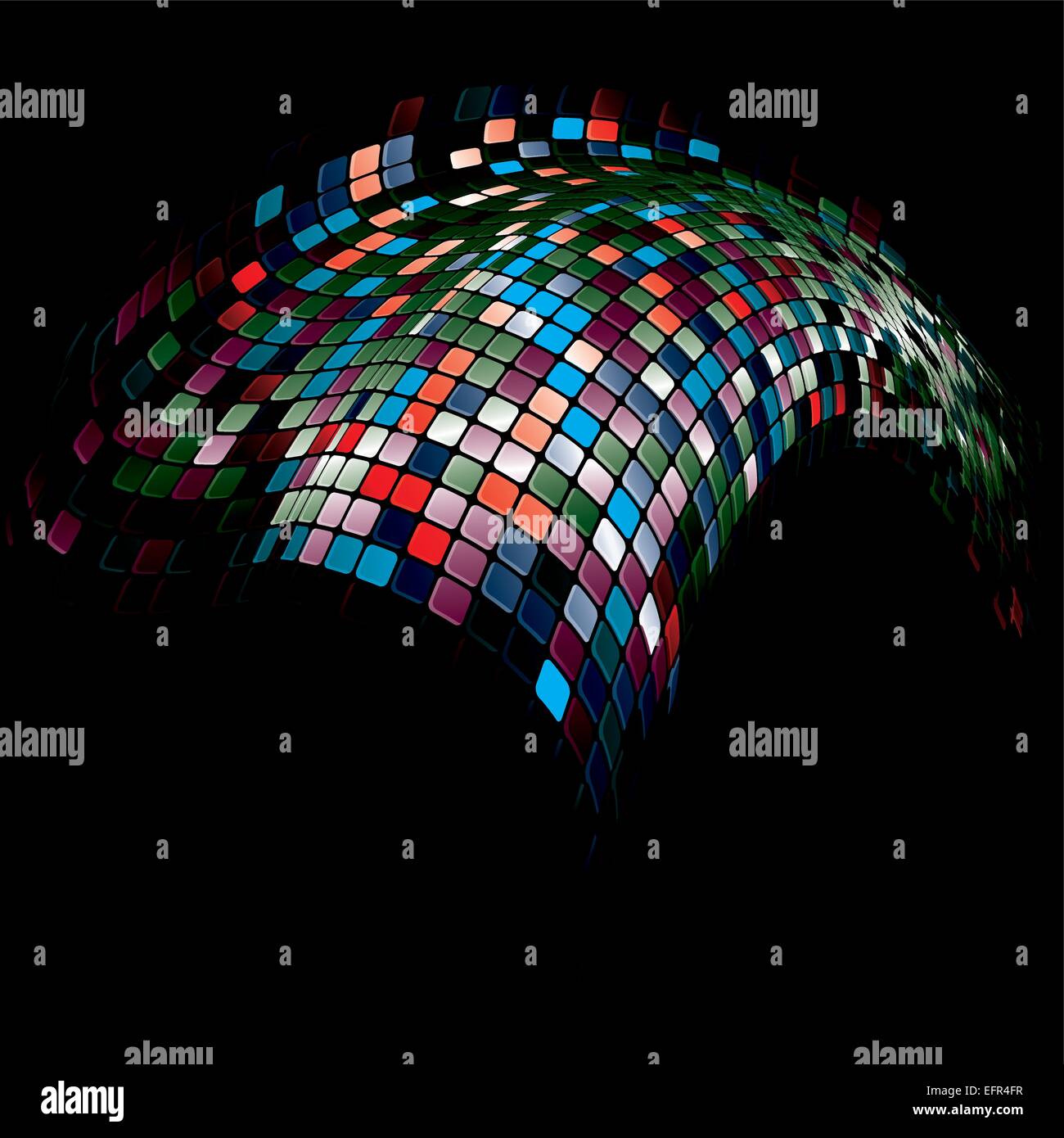 vector abstract illustration of squared mosaic tiles background with ...