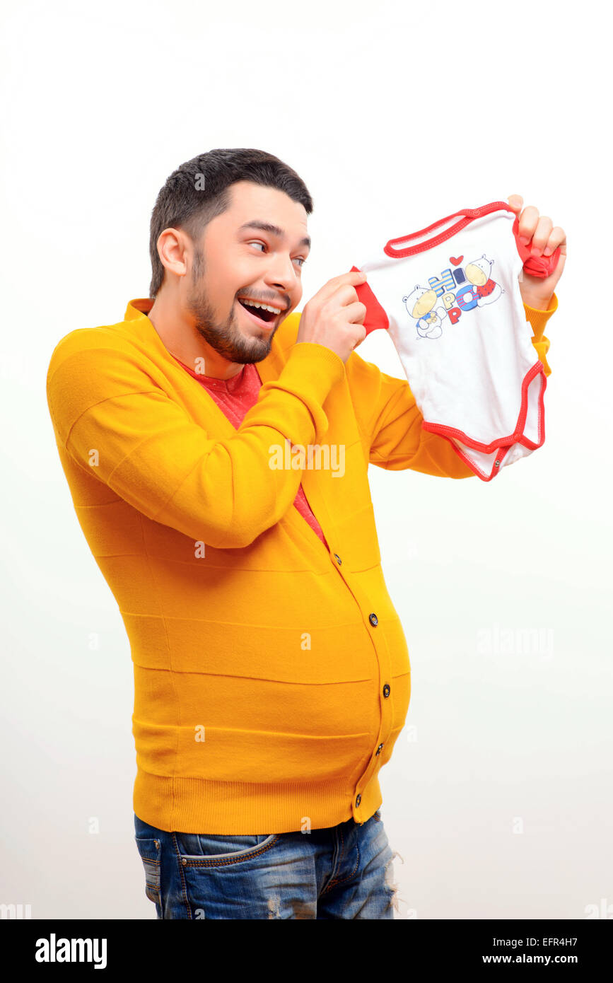 Conceptual image of a pregnant man Stock Photo Alamy