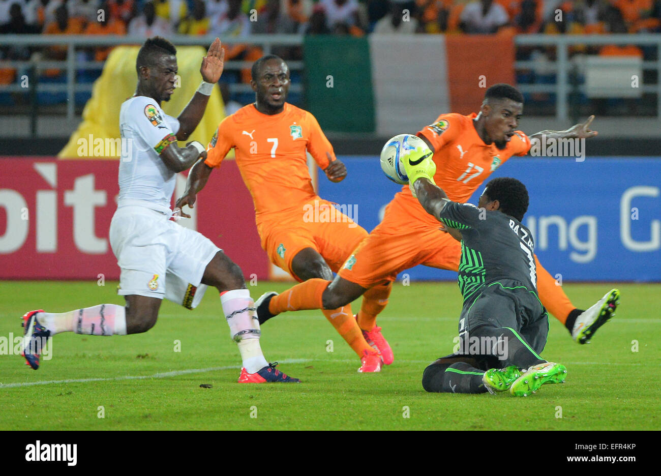 Bata, Equatorial Guinea. 08th Feb, 2015. Africa Cup of Nations Final. Doumbia Seydou (CIV) The Ivory Coast team won the final against Ghana with a dramatic 9-8 penalty shootout victory. Credit:  Action Plus Sports/Alamy Live News Stock Photo