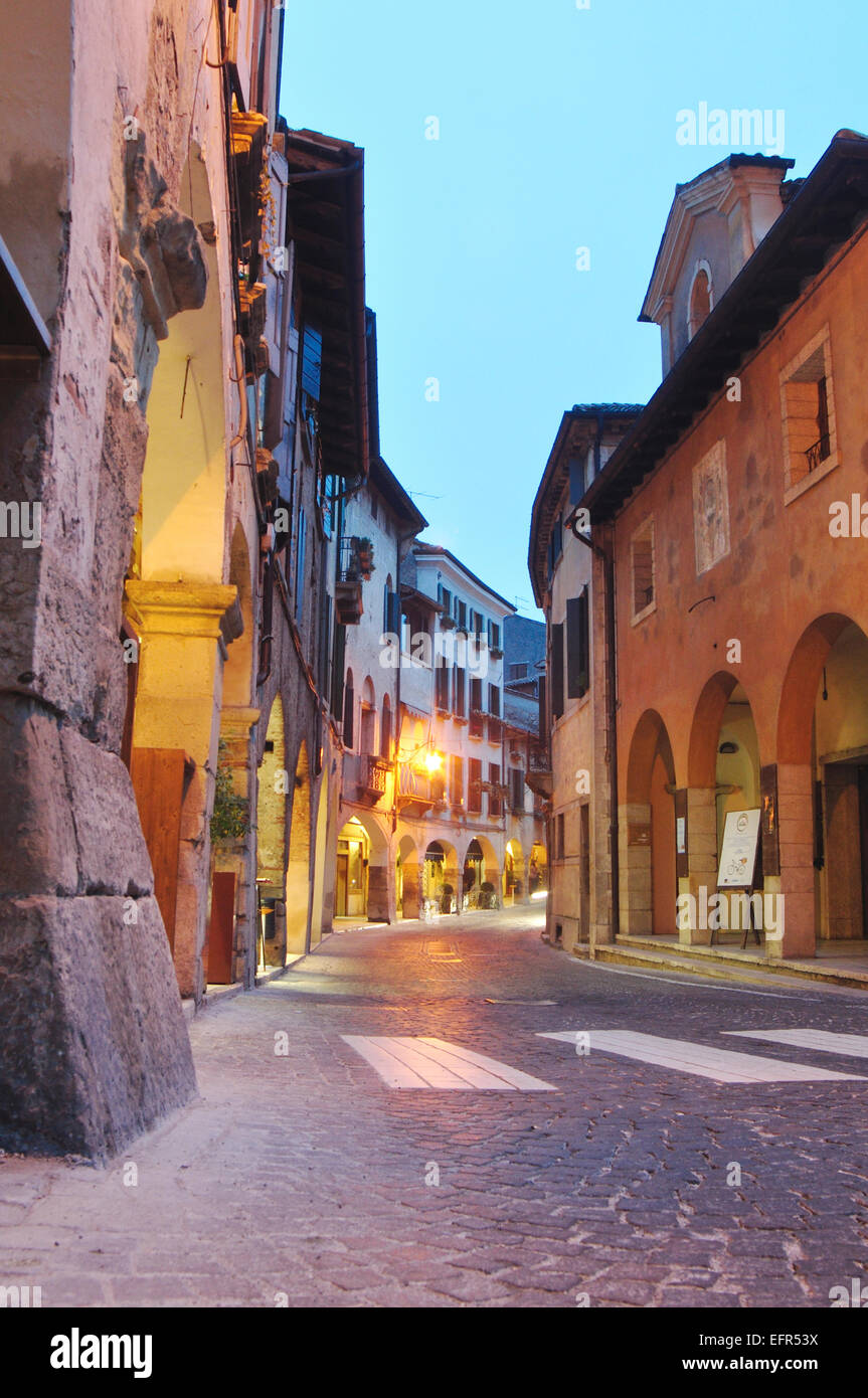 Italy, Veneto,  Asolo, Old Town Stock Photo