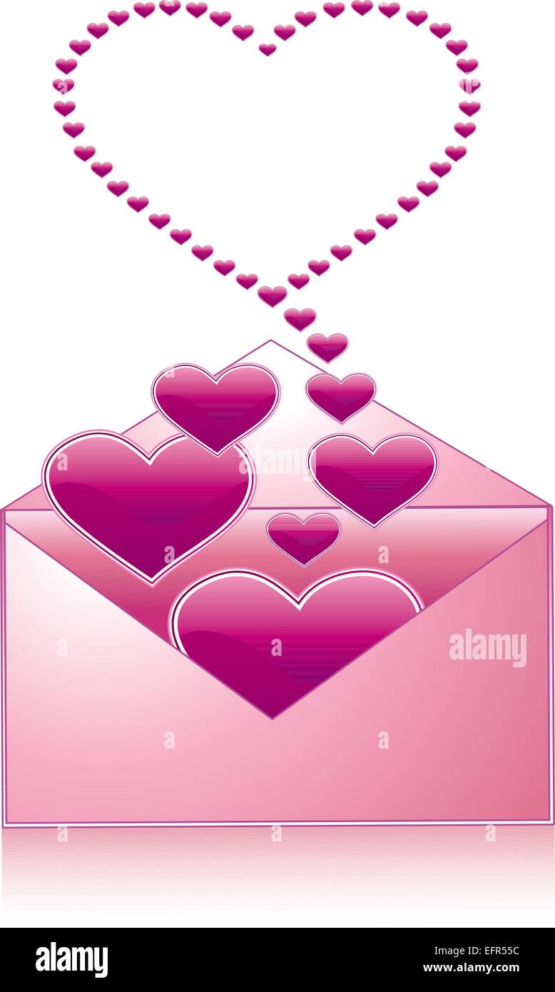 Love letter pink icon, vector illustration Stock Vector Image & Art Alamy