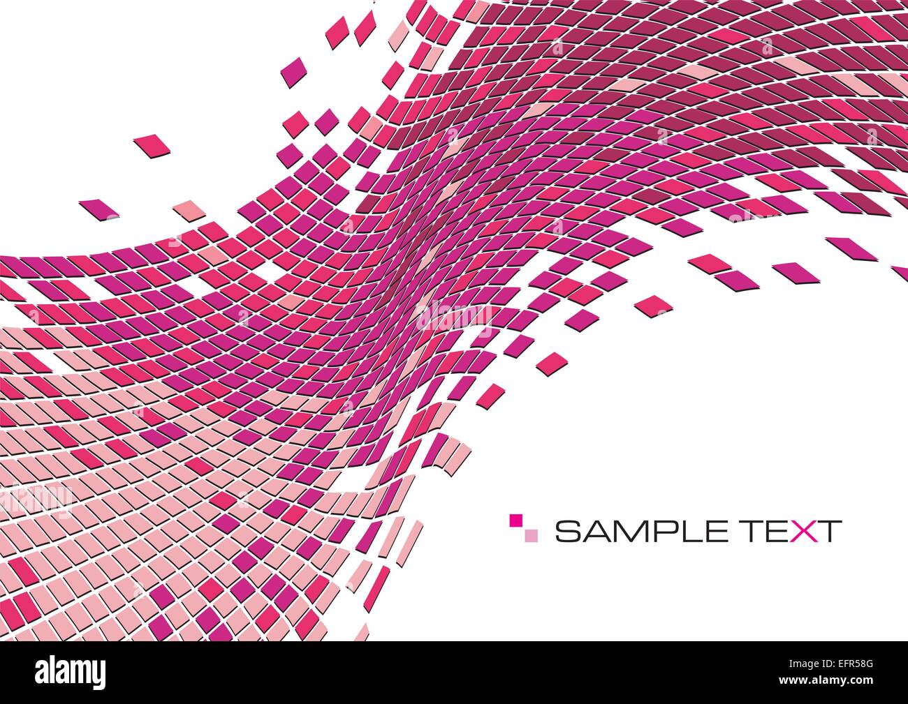 vector abstract illustration of squared mosaic tiles background with ...