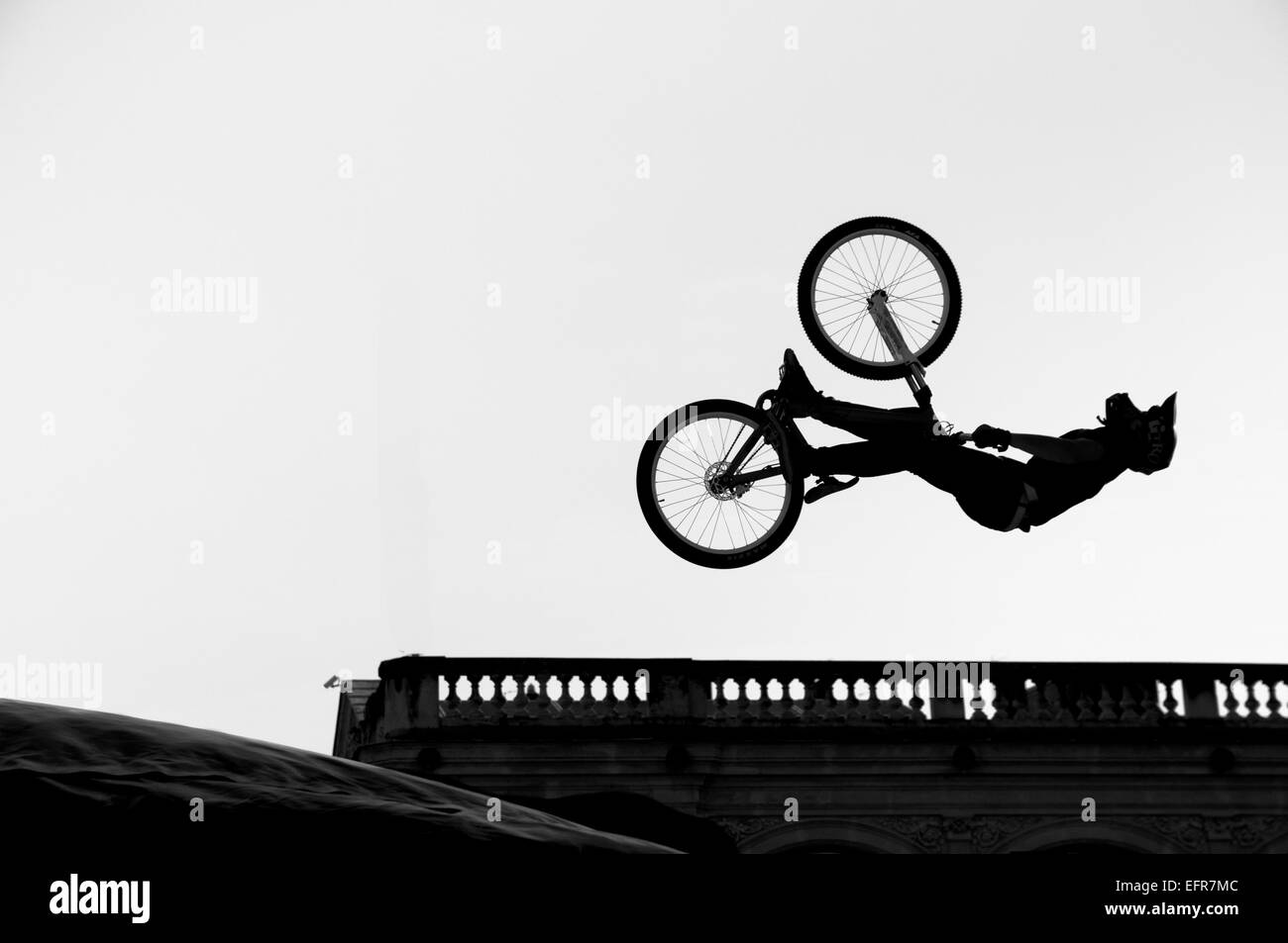 BMX - big air rider in Lyon, France Stock Photo
