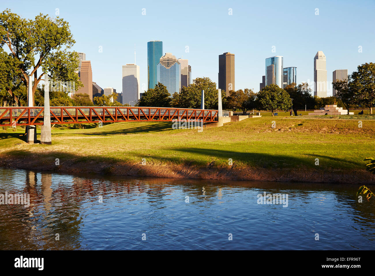 View of Downtown Houston Stock Photo