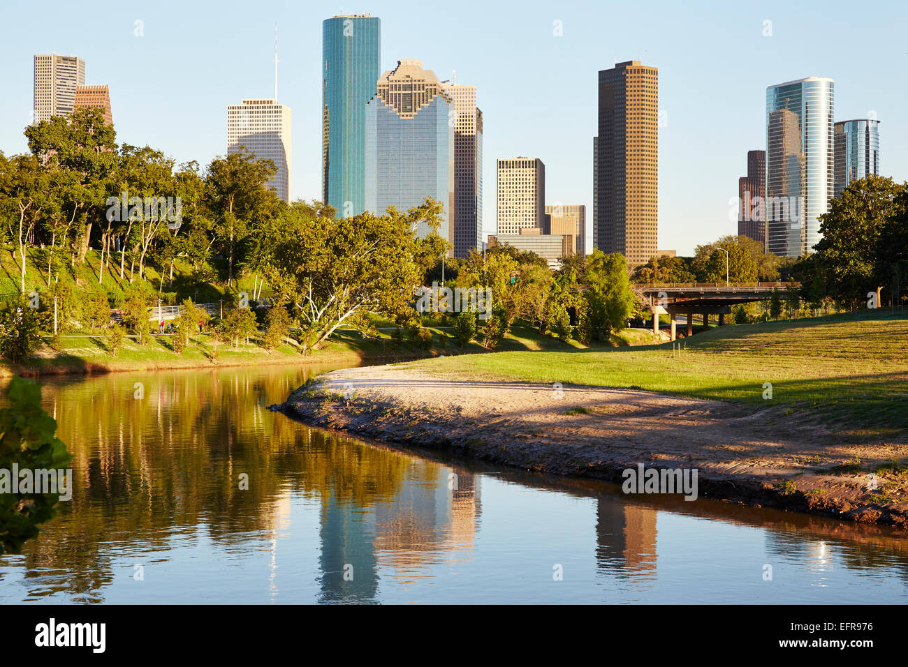 View of Downtown Houston Stock Photo