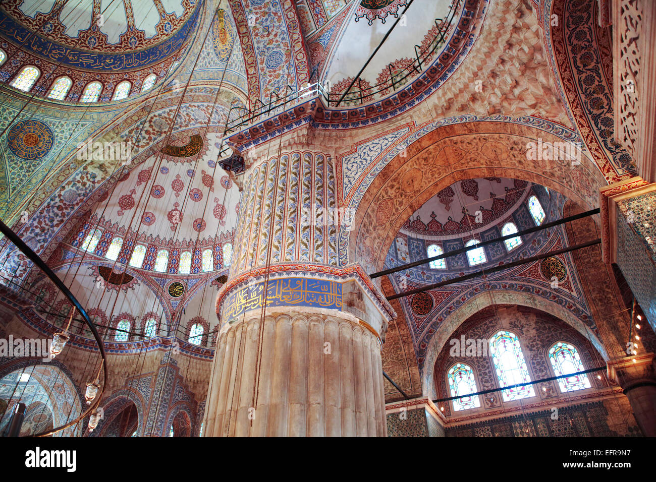 Column Mosque Blue Column at blue mosque hi-res stock photography and images - Alamy