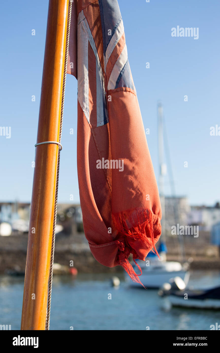 Red Ensign, Merchant Navy, Red Duster, Maritime, Nautical, Flags, Ensigns, Marina Stock Photo