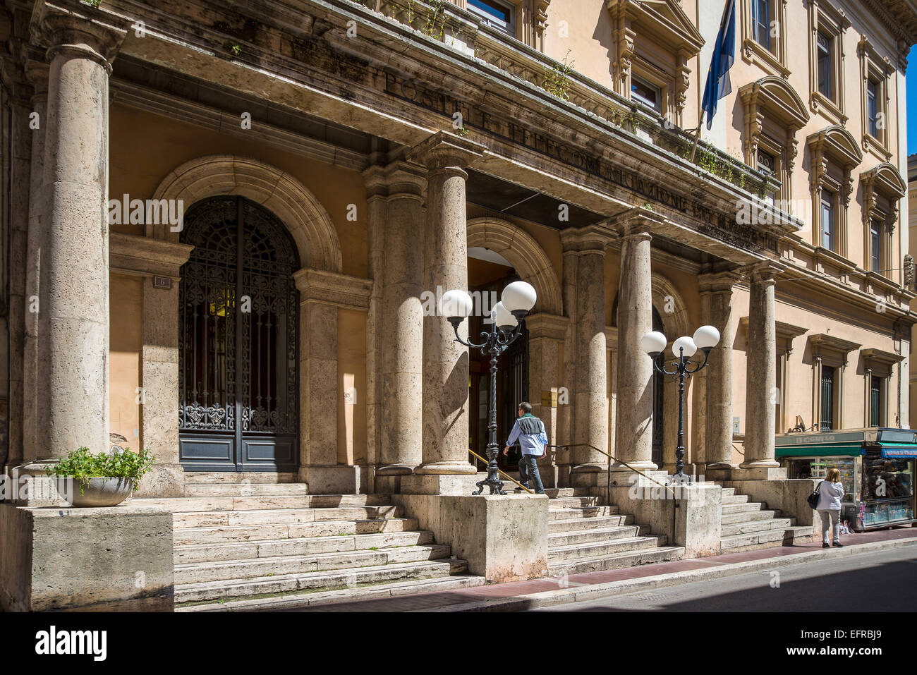 Italy, Abruzzo, Chieti, the postal building designed in 1920 by Eng . Benjamin Angelozzi Stock Photo