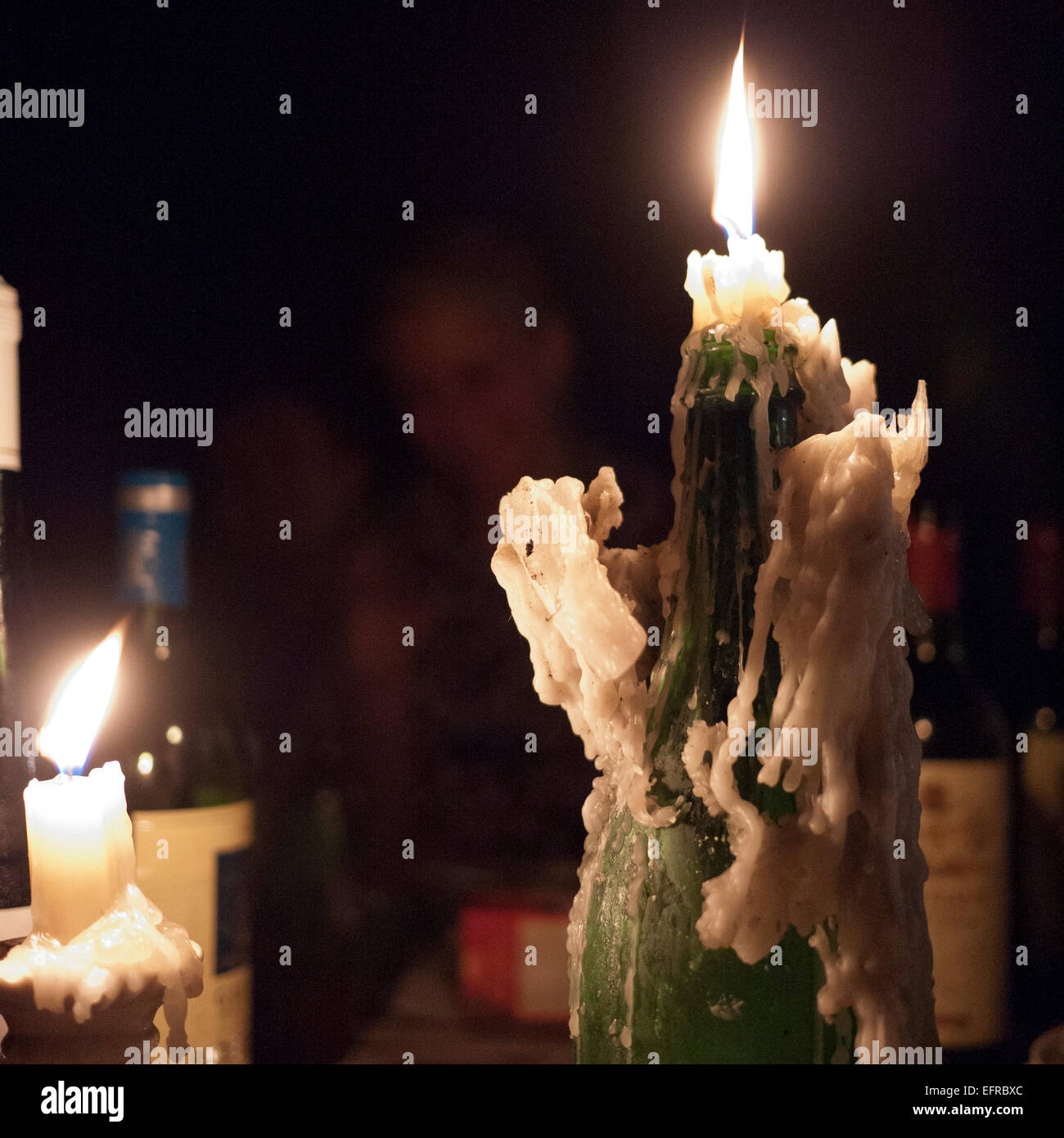 Melting candles Stock Photo Alamy