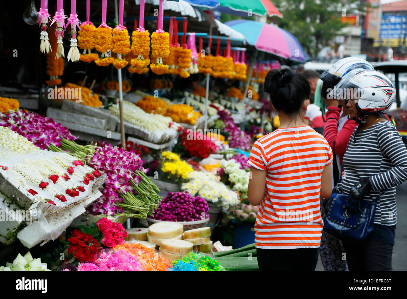 White purple flower thailand hi-res stock photography and images - Alamy