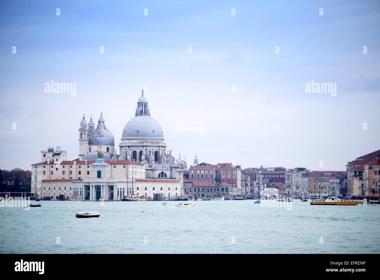 A view of the Santa Maria della Salute church in Venice,Italy Stock ...