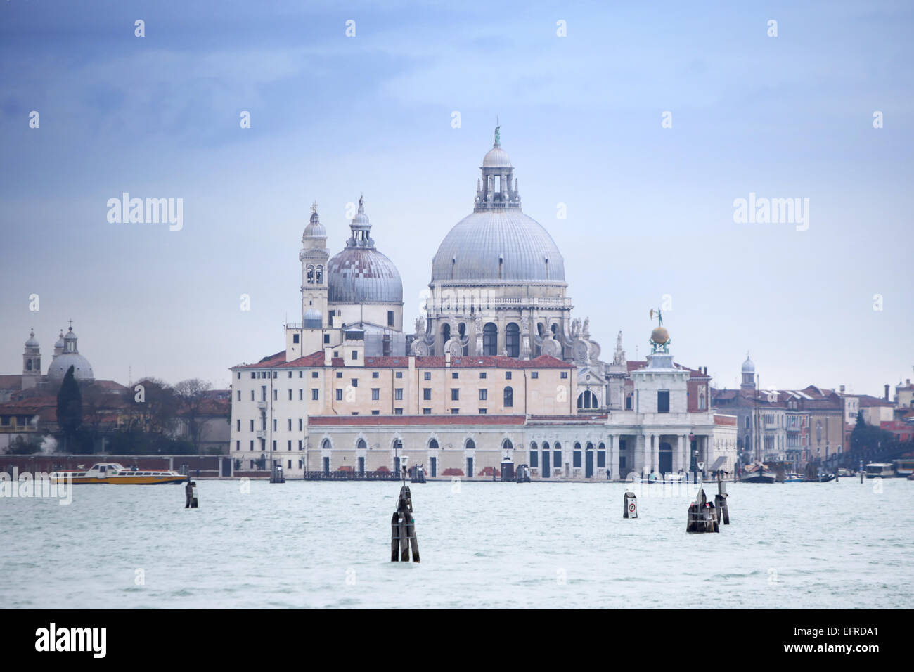 A view of the Santa Maria della Salute church in Venice,Italy Stock ...