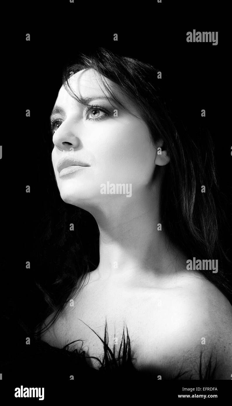 Woman portrait Black and White Stock Photos & Images - Alamy
