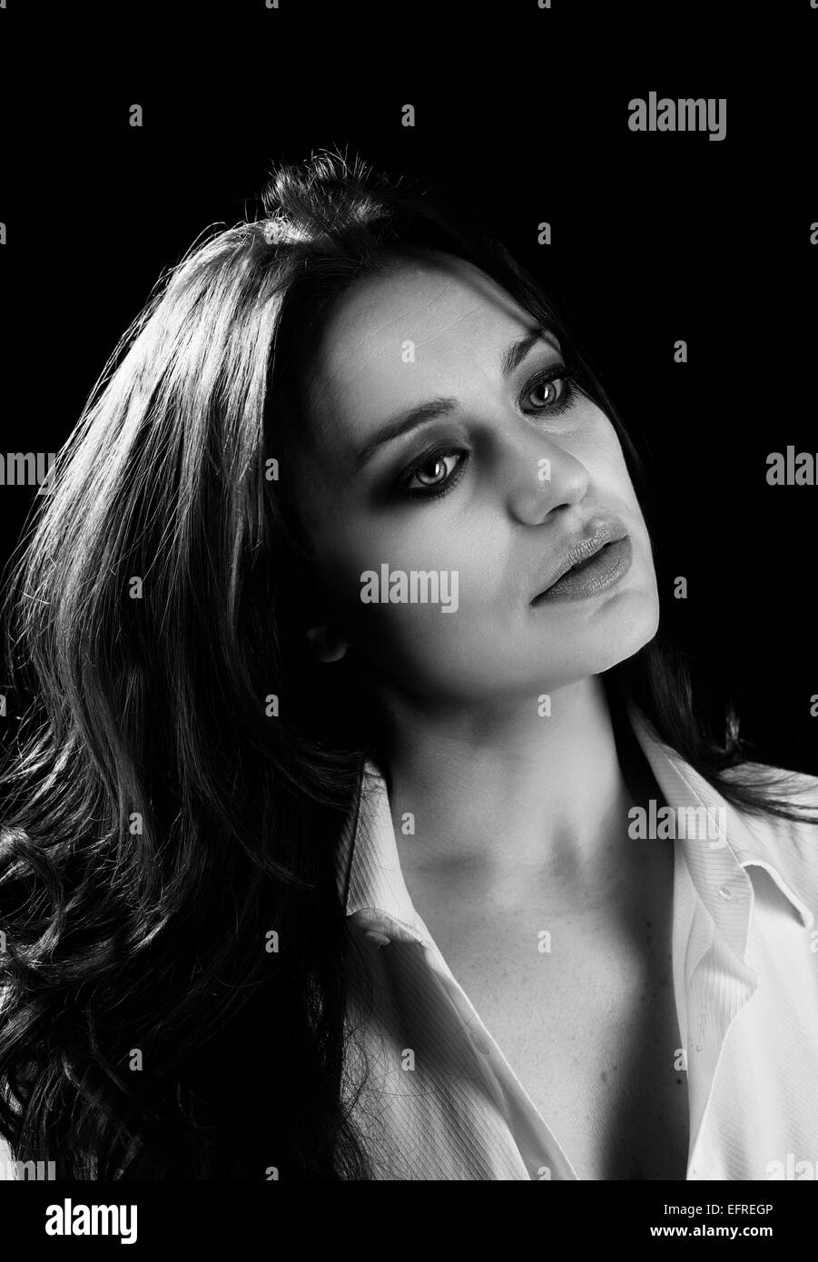 Woman portrait Black and White Stock Photos & Images - Alamy