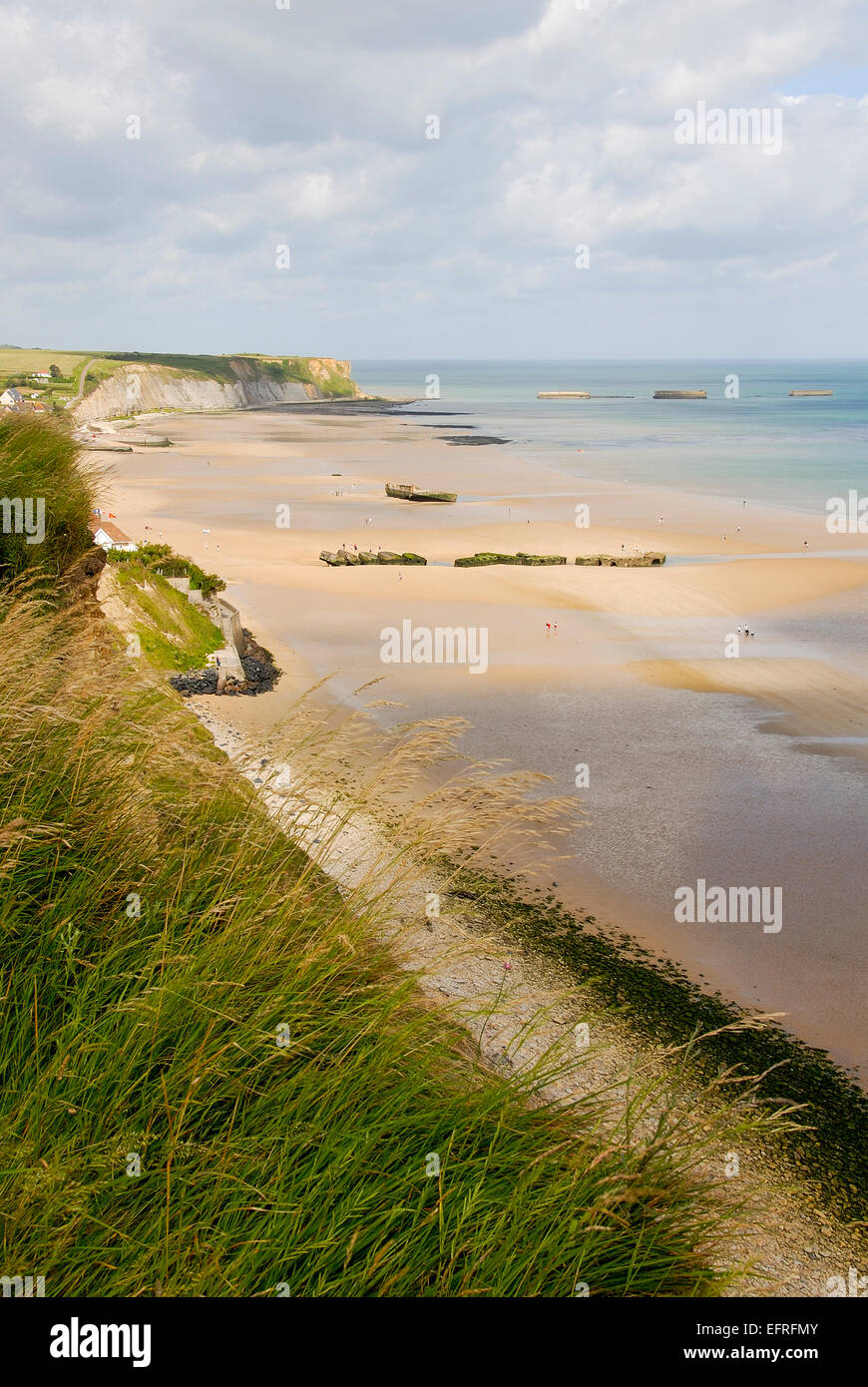 Normandy Beach, France Stock Photo