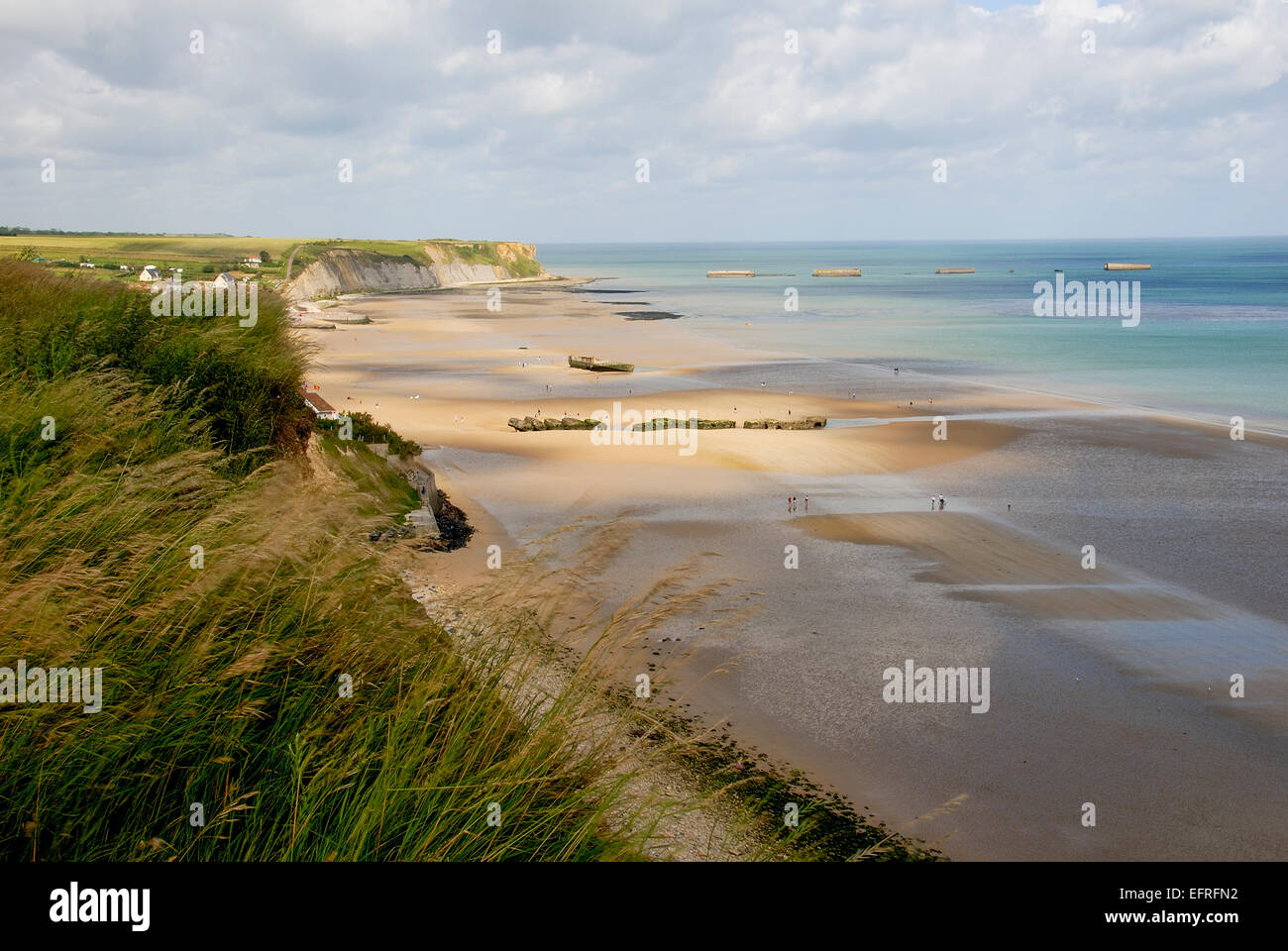 Normandy Beach, France Stock Photo