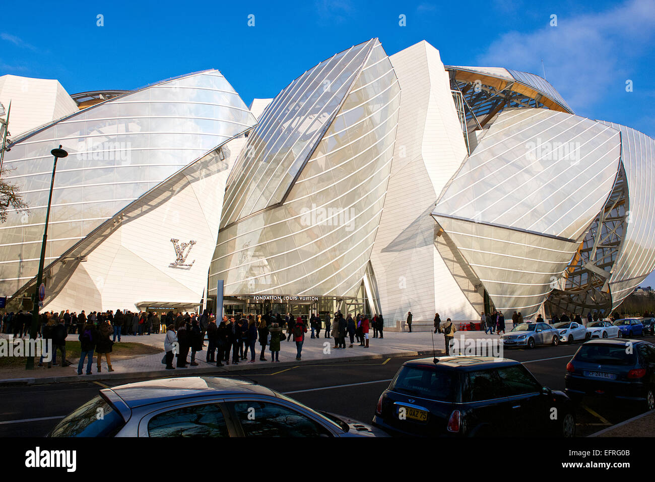 Louis Vuitton Foundation Museum, Paris, France Stock Photo