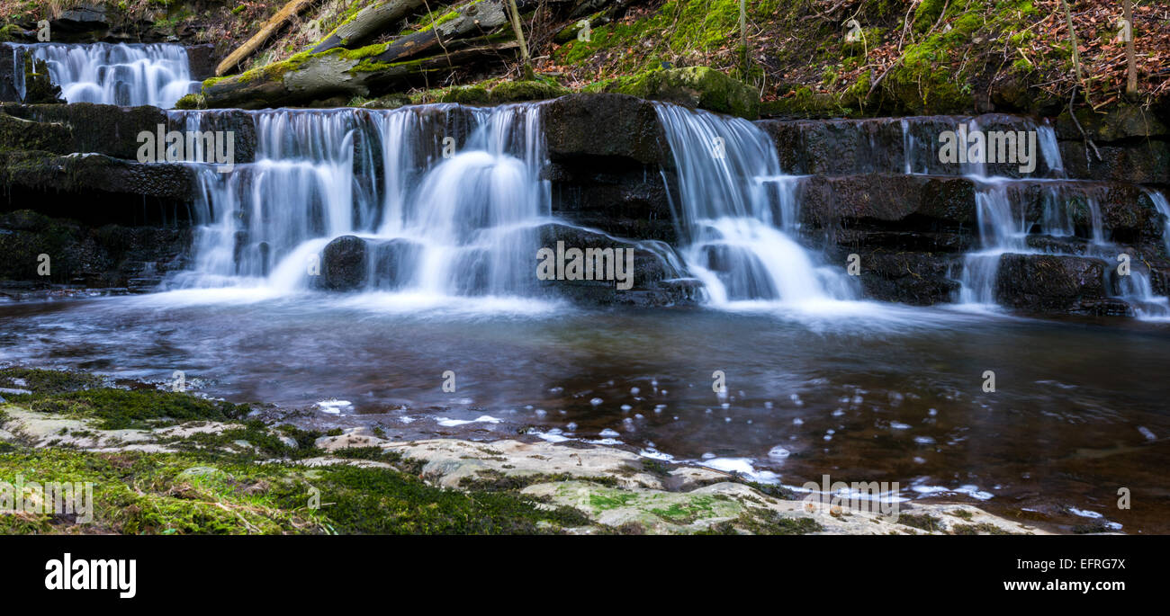 Scaleber Force Waterfall, Settle, Yorkshire Dales, England, UK Stock Photo