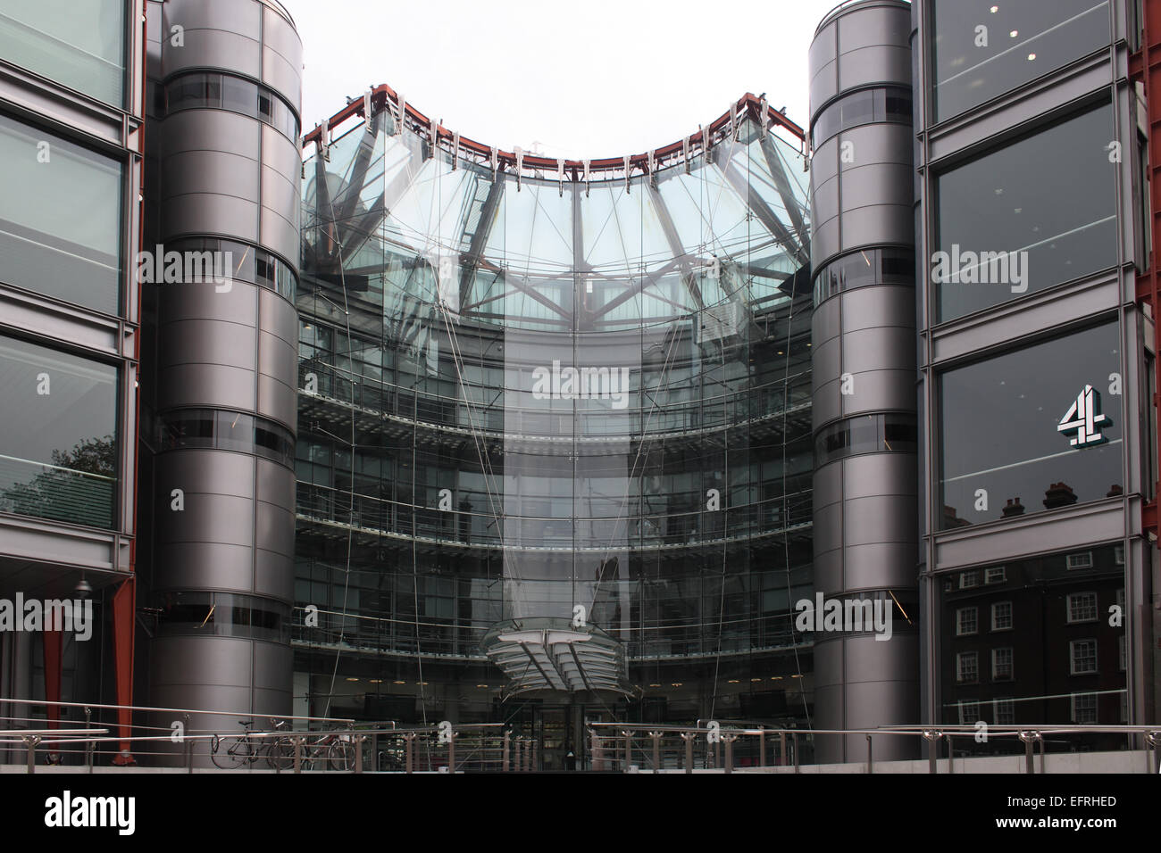 Channel 4 124 Horseferry London TV Building Stock Photo