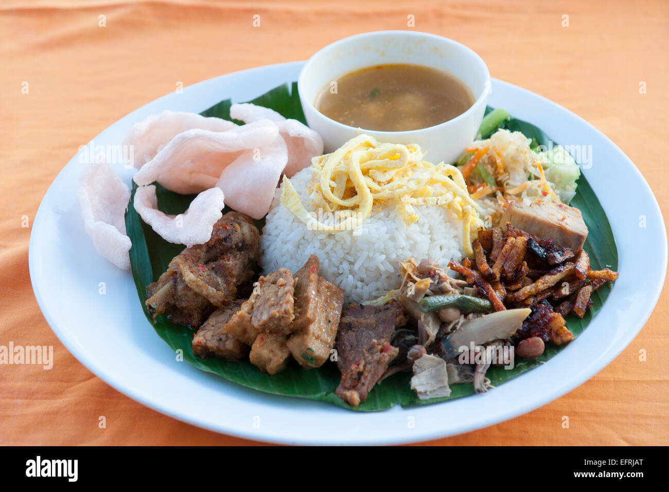 Nasi campur Stock Photo