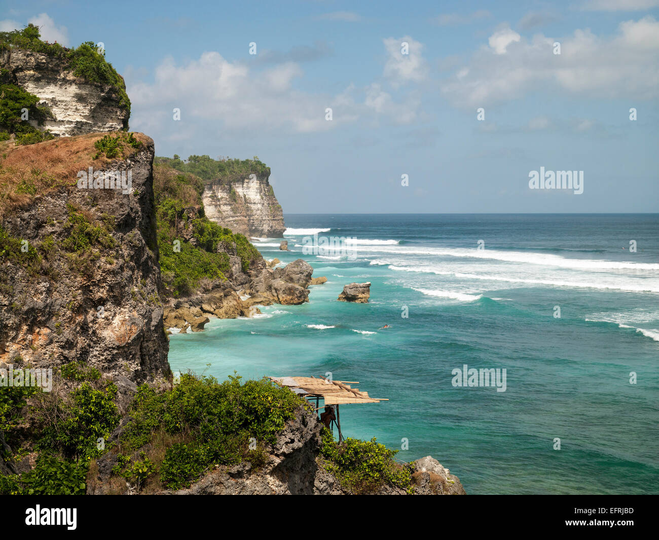 Blue Point Beach in Bali, Indonesia Stock Photo
