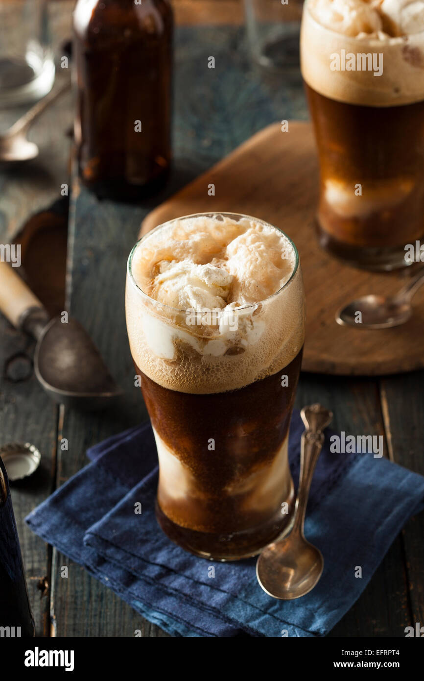 Frozen Dark Stout Beer Float with Ice Cream Stock Photo Alamy