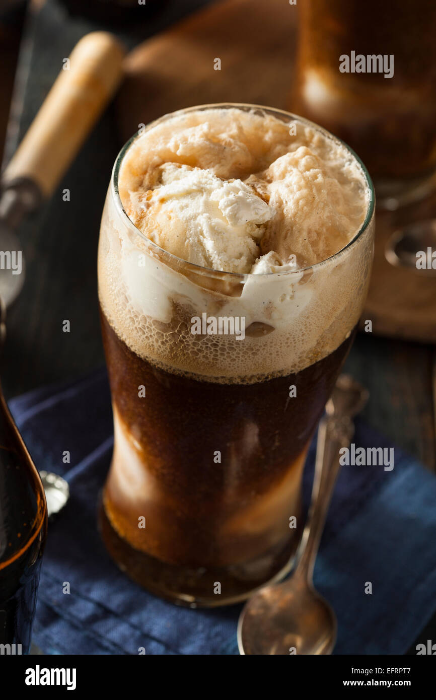 Frozen Dark Stout Beer Float with Ice Cream Stock Photo Alamy