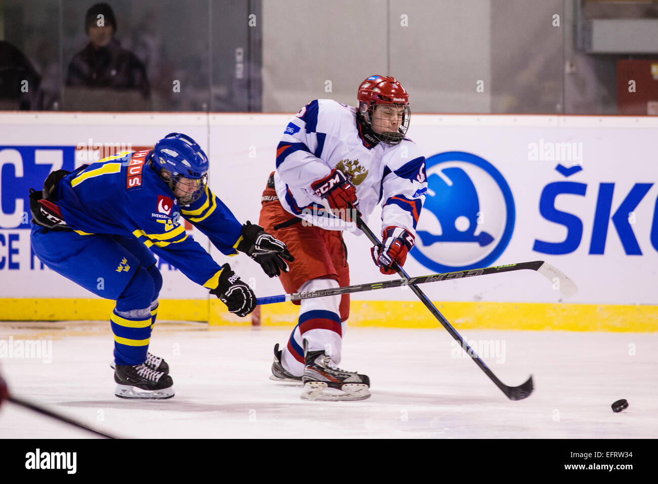 Sebastian Ohlsson, Sweden, Yegor Voronkov, Russia, ice hockey, Five