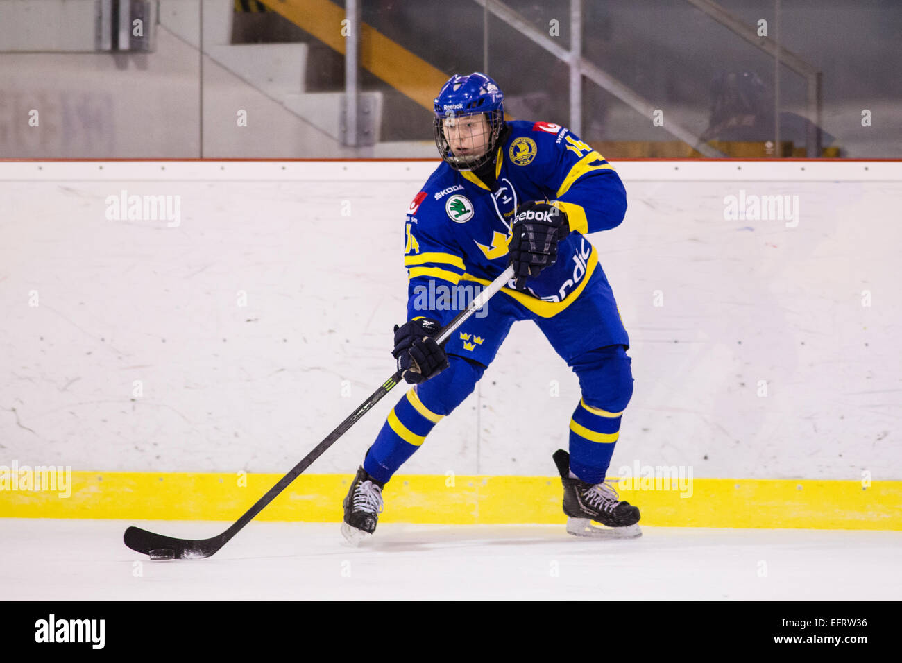 Jonathan Davidsson Ice Hockey Sweden Five Nations Tournament U18 Stock Photo Alamy