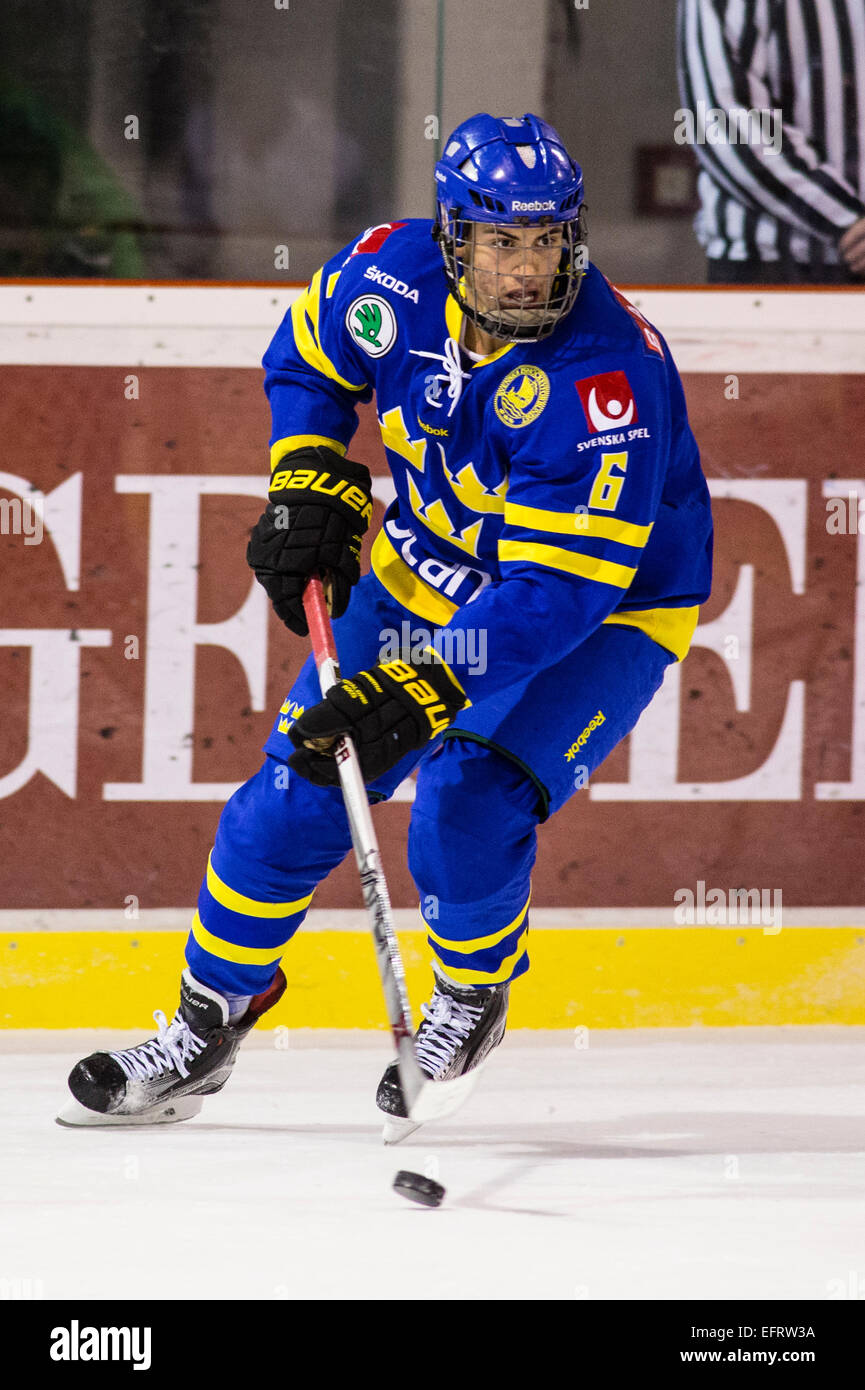 Oliver Kylington Ice Hockey Sweden Five Nations Tournament U18 Stock Photo Alamy