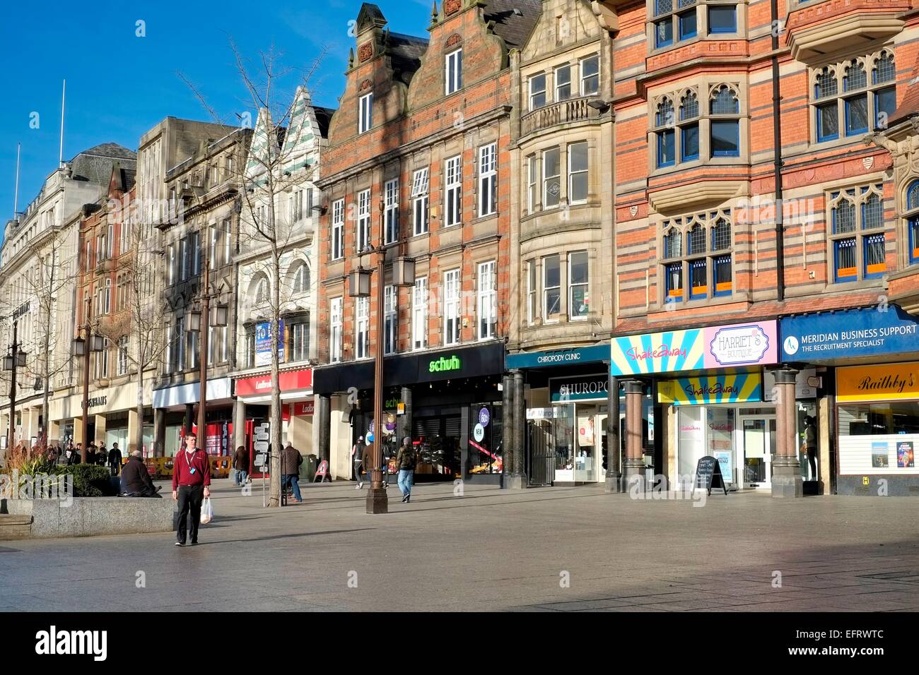 Nottinghamshire shops town centre hires stock photography and images