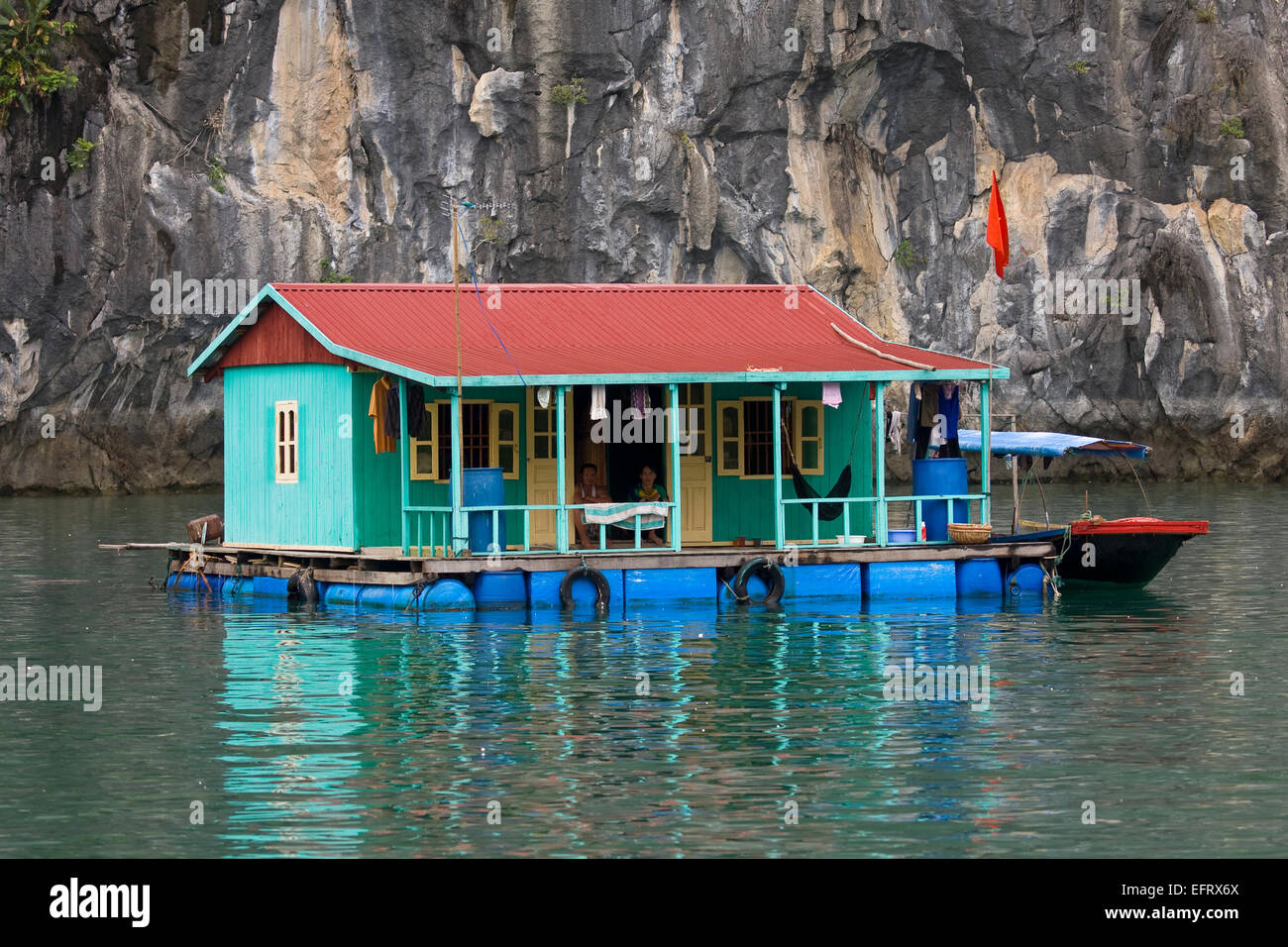 Floating house,Halong Bay, Vietnam Stock Photo Alamy