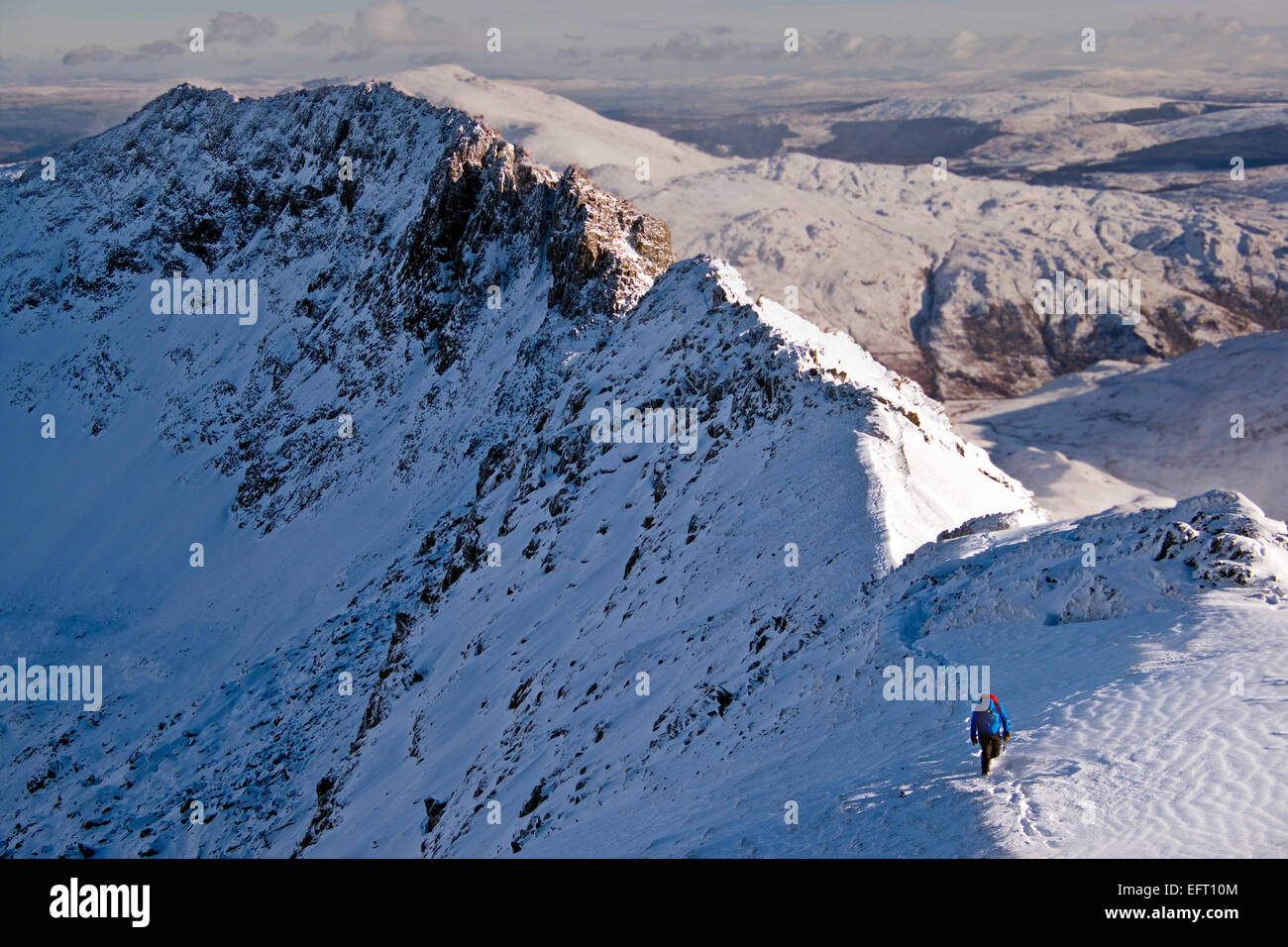 Crib goch in winter conditions hires stock photography and images Alamy